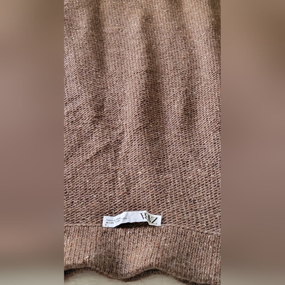 Zara Brown Knit Maxi Skirt - Picture 12 of 12